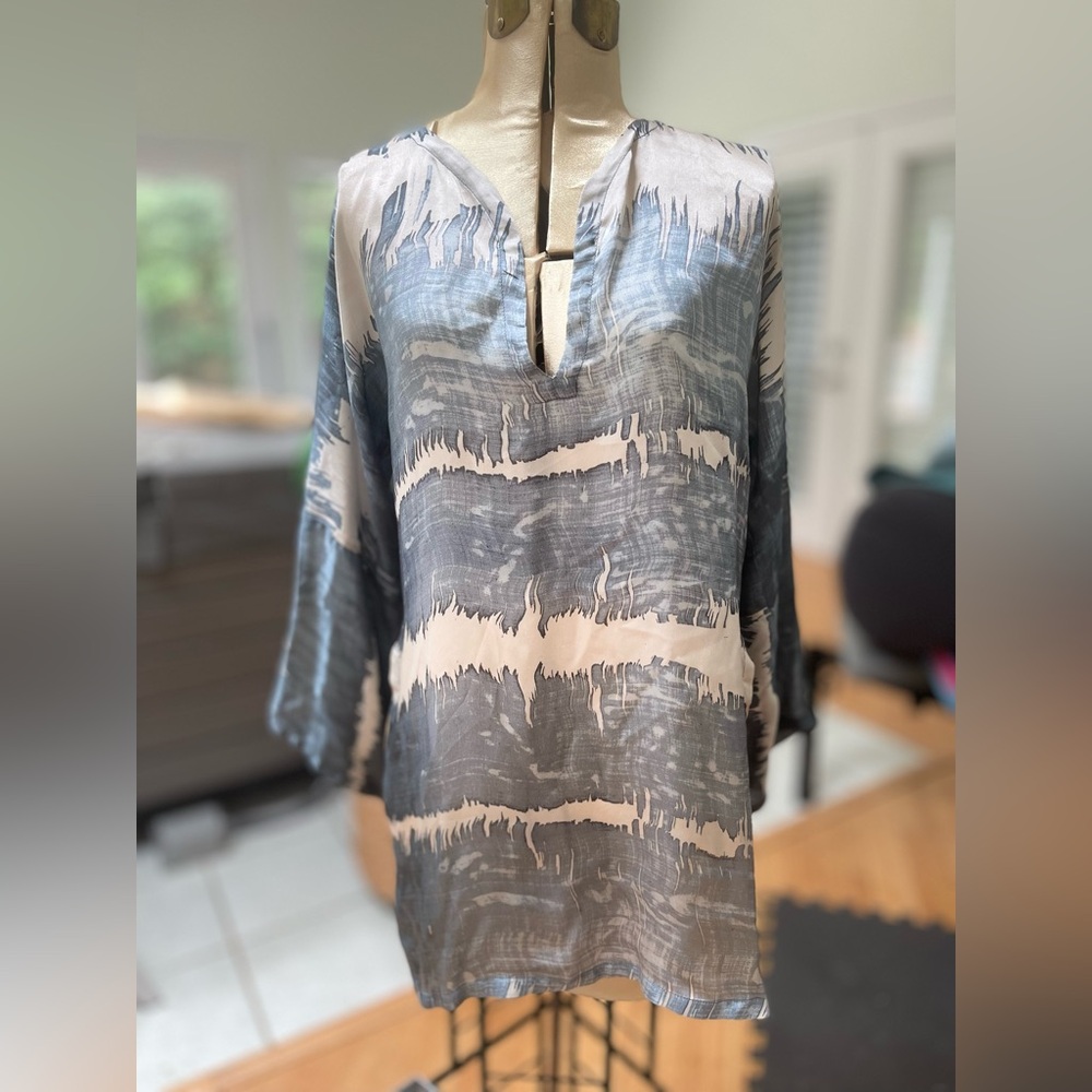 Johnny Was Biya 100% Silk Tunic XS